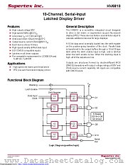 HV6810WG-G datasheet pdf Microchip