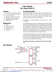 HV825LG-G datasheet pdf Microchip
