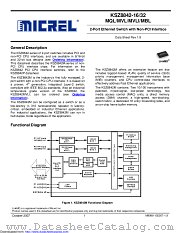 KSZ8842-16MBL datasheet pdf Microchip
