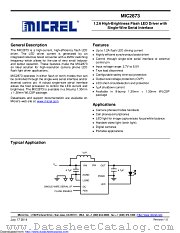 MIC2873YCS-TR datasheet pdf Microchip
