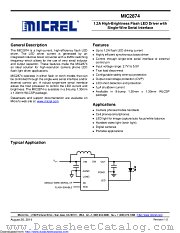 MIC2874YCS-T5 datasheet pdf Microchip