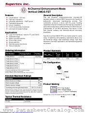 TN0620N3-G-P002 datasheet pdf Microchip