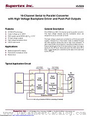 HV509K6-G datasheet pdf Microchip