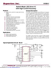 HV9911NG-G-M901 datasheet pdf Microchip