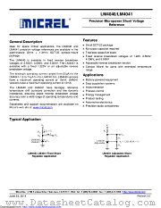 LM4041CYM3-ADJ-TR datasheet pdf Microchip