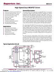 MD1213K6-G datasheet pdf Microchip