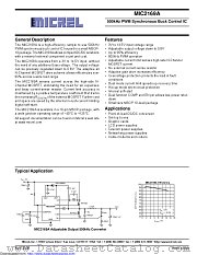 MIC2169AYMM datasheet pdf Microchip