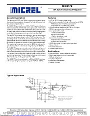 MIC2179-3.3YSM-TR datasheet pdf Microchip