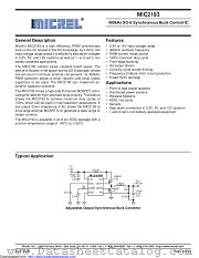 MIC2193YM-TR datasheet pdf Microchip