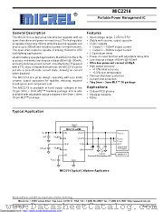 MIC2214-AAYML-T5 datasheet pdf Microchip