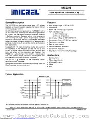 MIC2215 datasheet pdf Microchip