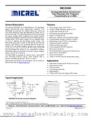 MIC22400YTSE-TR datasheet pdf Microchip
