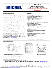 MIC22600 datasheet pdf Microchip