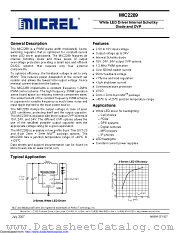 MIC2289-15YML-TR datasheet pdf Microchip