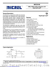 MIC23150-GYMT-TR datasheet pdf Microchip