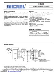 MIC2550YML-TR datasheet pdf Microchip