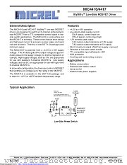 MIC4417 datasheet pdf Microchip