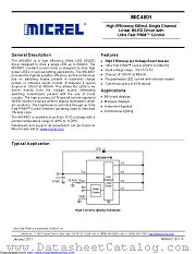 MIC4801 datasheet pdf Microchip