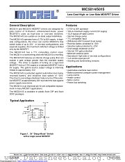 MIC5014YM datasheet pdf Microchip