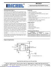 MIC5021YM-TR datasheet pdf Microchip