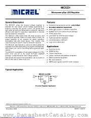 MIC5231 datasheet pdf Microchip