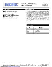 SY100ELT22ZG-TR datasheet pdf Microchip