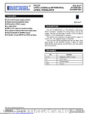 SY100EPT20VZG-TR datasheet pdf Microchip