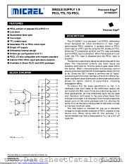SY100S811 datasheet pdf Microchip