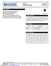 SY10EP01 datasheet pdf Microchip