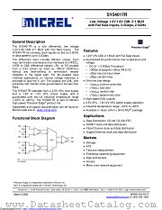SY54017A datasheet pdf Microchip
