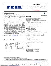 SY56011R datasheet pdf Microchip