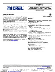 SY58038UMY-TR datasheet pdf Microchip