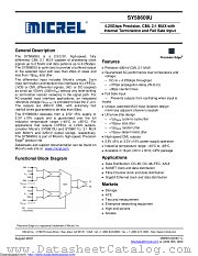 SY58609UMG-TR datasheet pdf Microchip