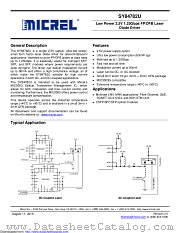 SY84782UMG-TR datasheet pdf Microchip