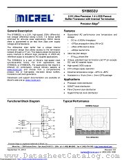 SY89832UMG-TR datasheet pdf Microchip