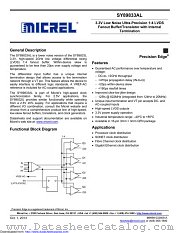 SY89833ALMG-TR datasheet pdf Microchip