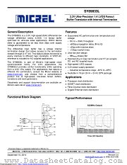 SY89833LMG datasheet pdf Microchip