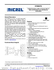 SY89847UMG-TR datasheet pdf Microchip