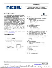 SY89850UMG-TR datasheet pdf Microchip