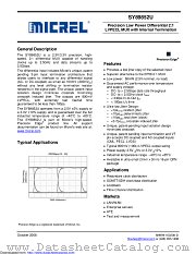 SY89852U datasheet pdf Microchip