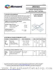 1014-6A datasheet pdf Microsemi