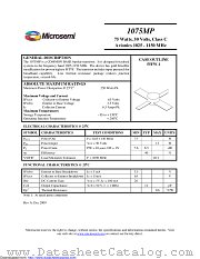 1075MP datasheet pdf Microsemi