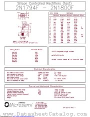 2N1800F datasheet pdf Microsemi