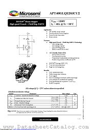 APT40GLQ120JCU2 datasheet pdf Microsemi
