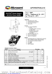APT50M75JLLU2 datasheet pdf Microsemi