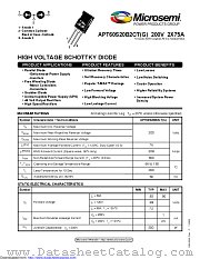 APT60S20B2CTG datasheet pdf Microsemi