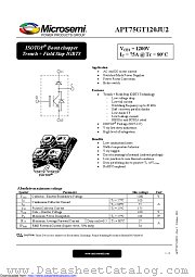 APT75GT120JU2 datasheet pdf Microsemi