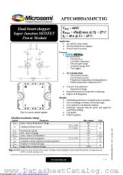 APTC60DDAM45CT1G datasheet pdf Microsemi