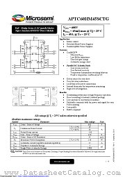 APTC60HM45SCTG datasheet pdf Microsemi