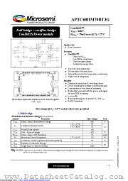APTC60HM70RT3G datasheet pdf Microsemi